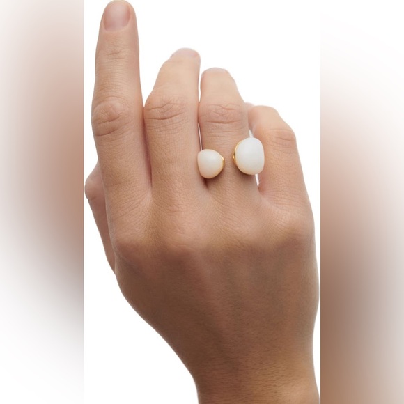 PDPAOLA Gold Ring with Quartz Stones - Picture 3 of 8